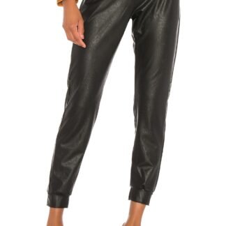 Faux Leather Jogger