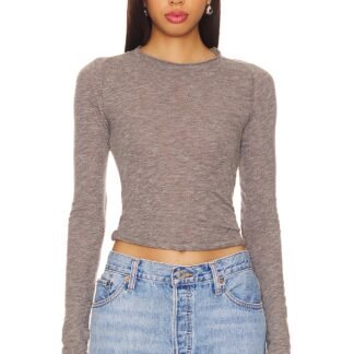 Be My Baby Long Sleeve In Heather Grey