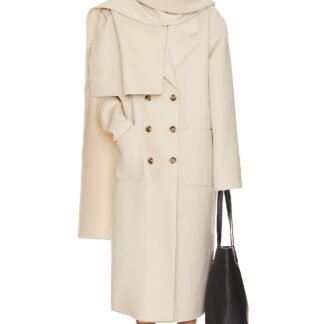 Oversized Coat With Detachable Scarf