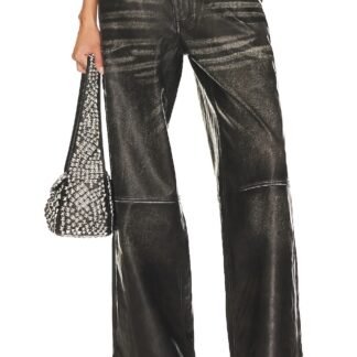 Distressed Faux Leather Colossus Pant