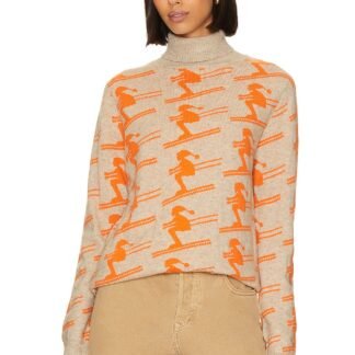 All Over Ski Roll Collar Sweater