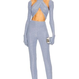 Glitter Wrap Jumpsuit