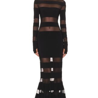 Spliced Dress Fishtail Gown