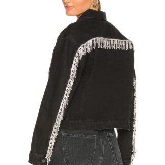 Raya Rhinestone Fringe Jacket