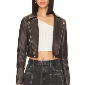 Cora Faux Leather Jacket